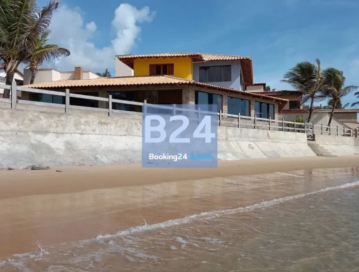 Casa terra à vista frente ao mar da praia de camurupim por carpediem
