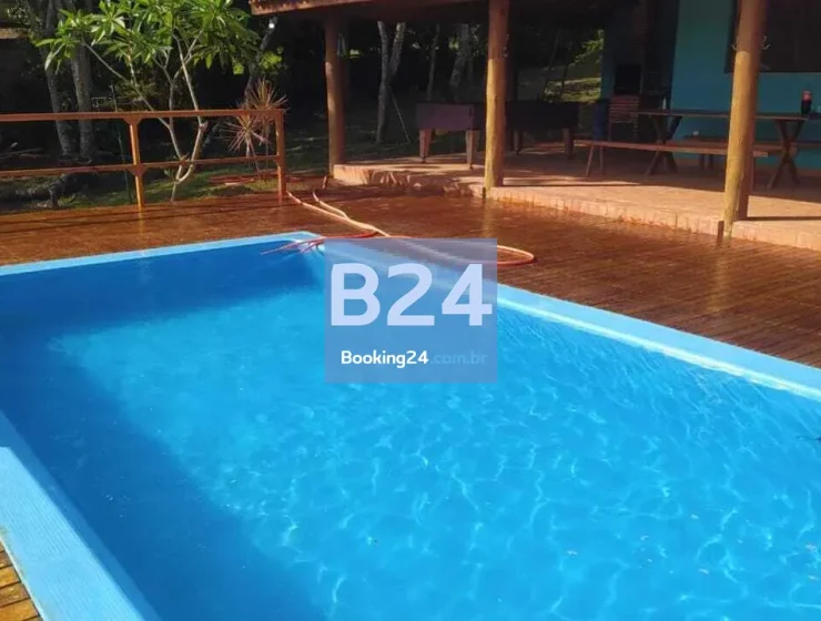 Rancho cachoeira do stantônio piscina c/ vista paradisíaca